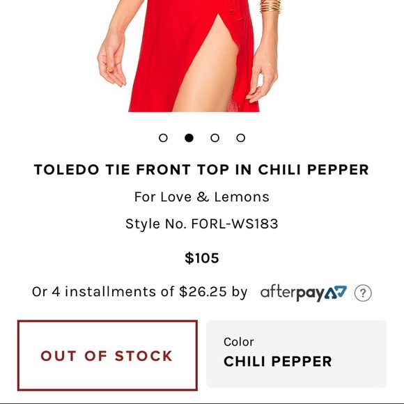 SOLD For Love & Lemons Toledo Top - Picture 2 of 7